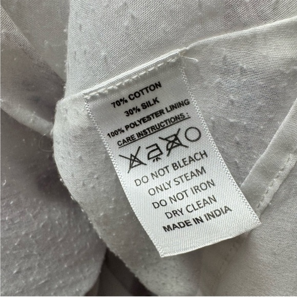 Bell by Alicia Bell Pink Blue Paisley Cotton and Silk Maxi Dress Small - Picture 7 of 12